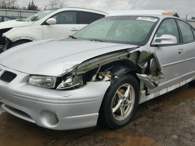 1G2WP52K22F130318 - 2002 PONTIAC GRAND PRIX SILVER photo 9