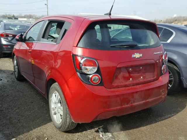 1G1JC6SG7E4232029 - 2014 CHEVROLET SONIC LT RED photo 3