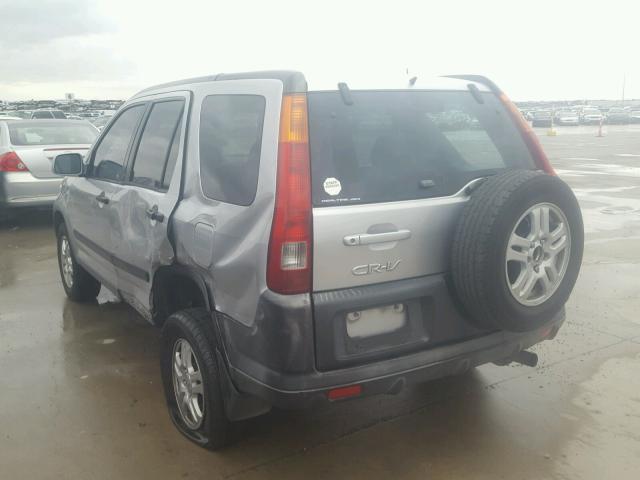 JHLRD788X4C052211 - 2004 HONDA CR-V EX SILVER photo 3