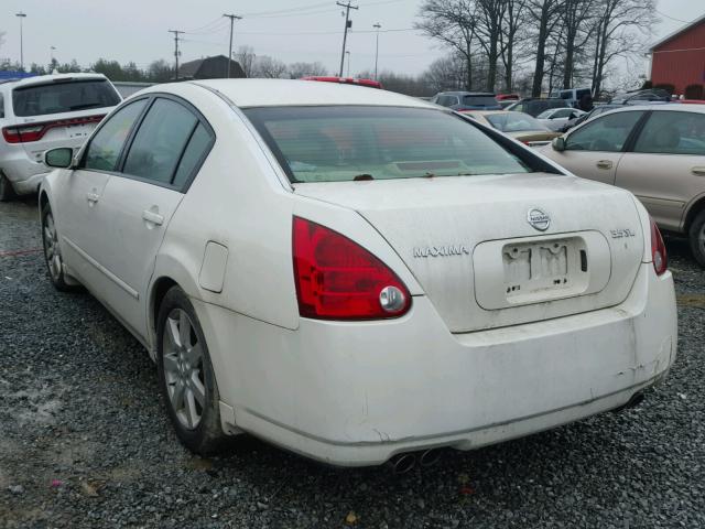 1N4BA41E16C841975 - 2006 NISSAN MAXIMA SE WHITE photo 3