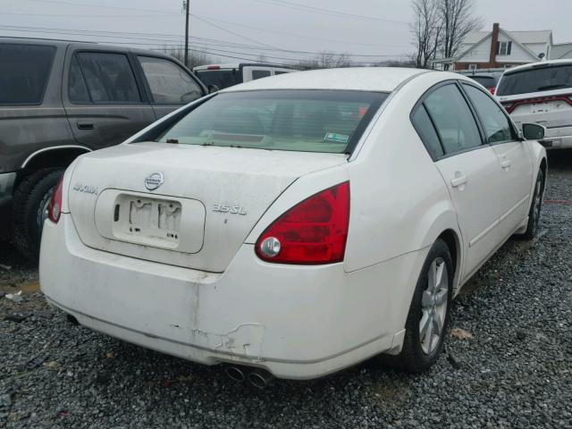 1N4BA41E16C841975 - 2006 NISSAN MAXIMA SE WHITE photo 4