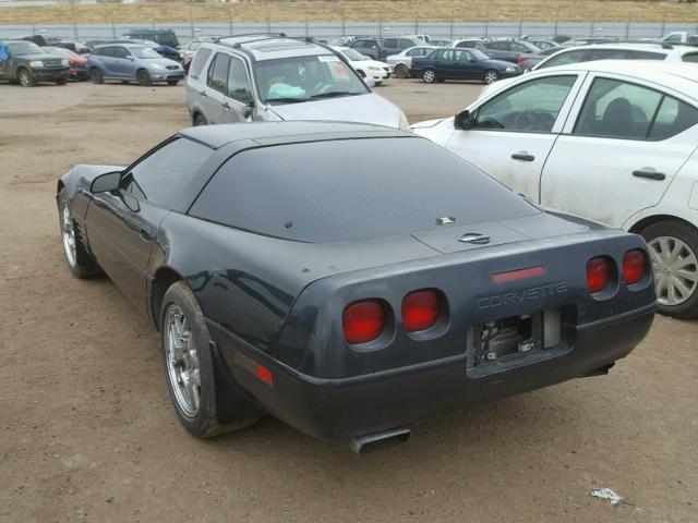 1G1YY23P3N5100533 - 1992 CHEVROLET CORVETTE BLACK photo 3