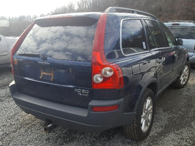 YV1CZ91HX41059756 - 2004 VOLVO XC90 T6 BLUE photo 4