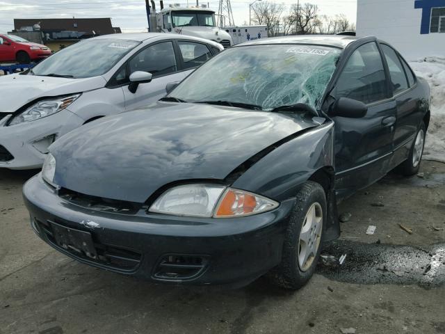 1G1JC524127364309 - 2002 CHEVROLET CAVALIER B GREEN photo 2