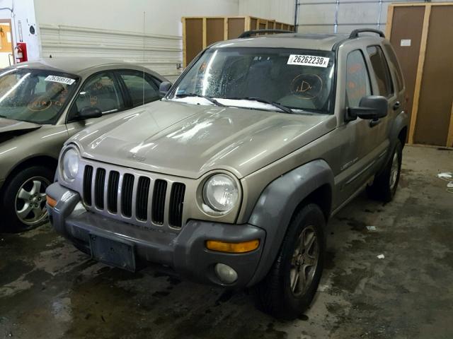 1J4GL48K83W597753 - 2003 JEEP LIBERTY SP GREEN photo 2