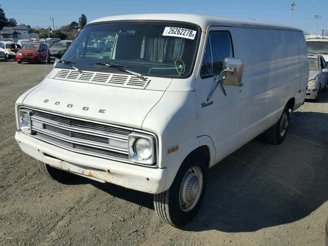 B35BD7X146880 - 1977 DODGE VAN WHITE photo 2