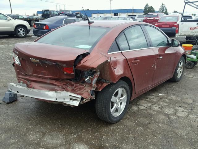 1G1PC5SB2D7157696 - 2013 CHEVROLET CRUZE LT ORANGE photo 4