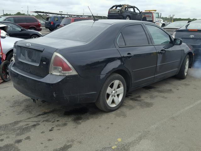 3FAHP07Z08R127755 - 2008 FORD FUSION SE BLACK photo 4