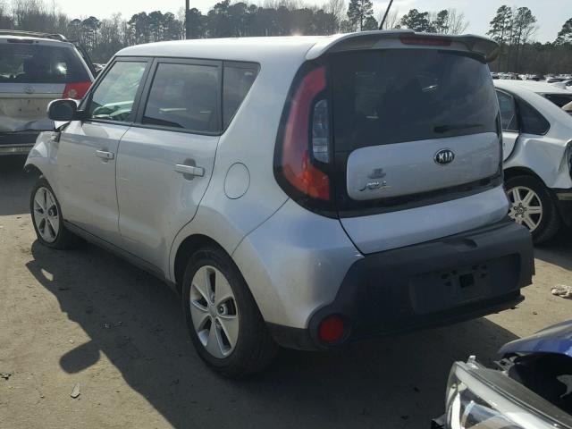 KNDJN2A28E7740508 - 2014 KIA SOUL SILVER photo 3