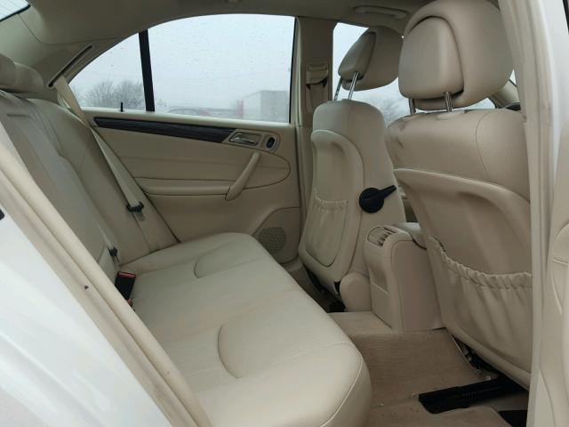 WDBRF92H57F934545 - 2007 MERCEDES-BENZ C 280 4MAT WHITE photo 6