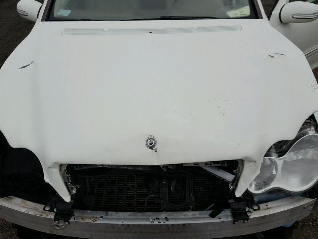 WDBRF92H57F934545 - 2007 MERCEDES-BENZ C 280 4MAT WHITE photo 7