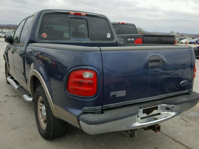 1FTRW07L33KA14862 - 2003 FORD F150 SUPER BLUE photo 3