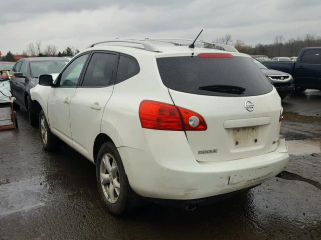 JN8AS58V98W130156 - 2008 NISSAN ROGUE S WHITE photo 3