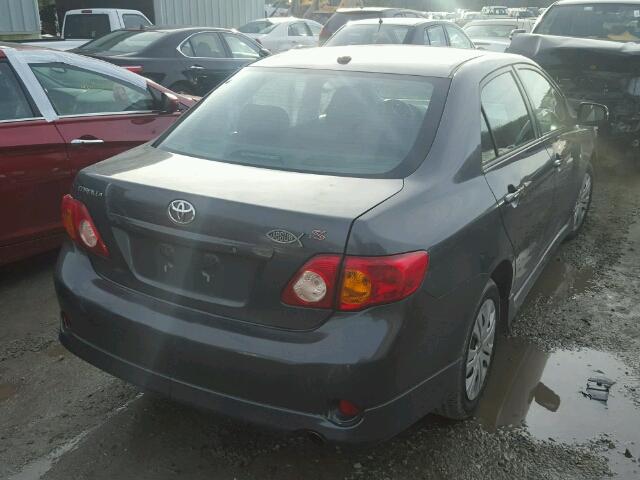 2T1BU40E69C167076 - 2009 TOYOTA COROLLA BA GRAY photo 4