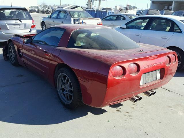 1G1YY22GXX5118564 - 1999 CHEVROLET CORVETTE MAROON photo 3