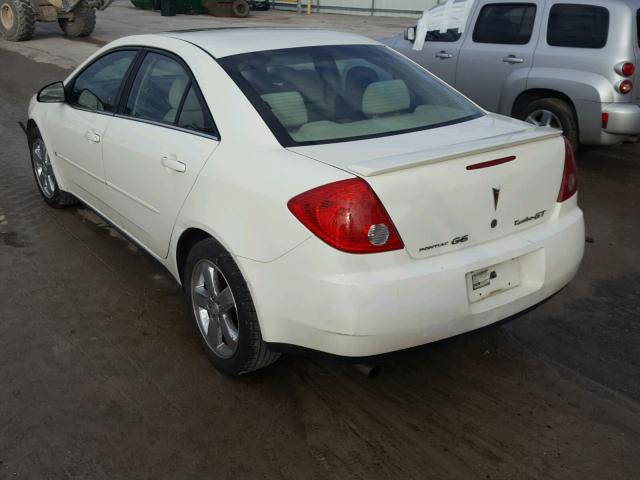 1G2ZH58N374243516 - 2007 PONTIAC G6 GT WHITE photo 3