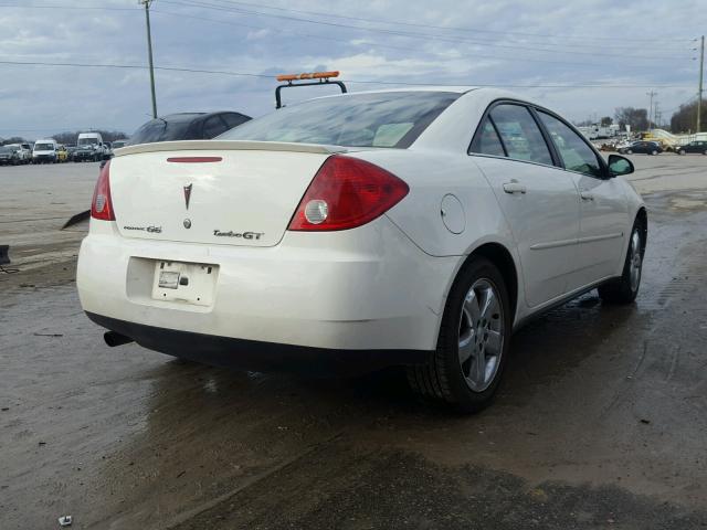 1G2ZH58N374243516 - 2007 PONTIAC G6 GT WHITE photo 4