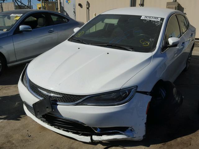 1C3CCCAB7FN603923 - 2015 CHRYSLER 200 LIMITE WHITE photo 2