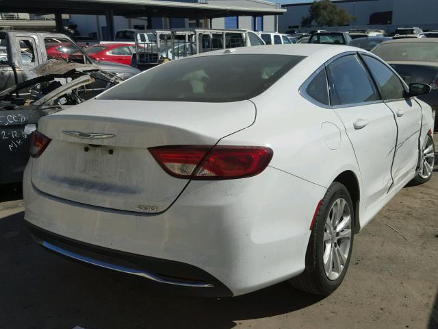 1C3CCCAB7FN603923 - 2015 CHRYSLER 200 LIMITE WHITE photo 4