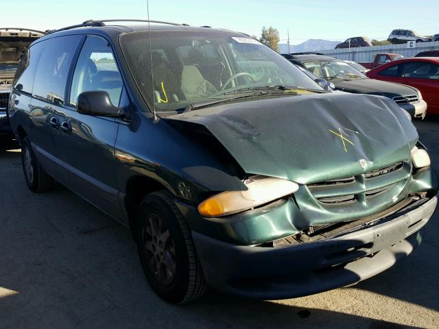 2B4GP44R5XR210777 - 1999 DODGE GRAND CARA GREEN photo 1