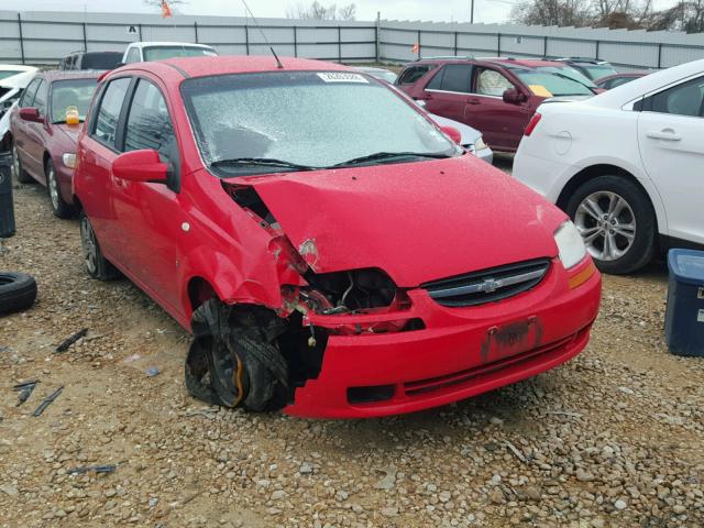KL1TD66618B149864 - 2008 CHEVROLET AVEO BASE Kırmızı fotoğraf 1