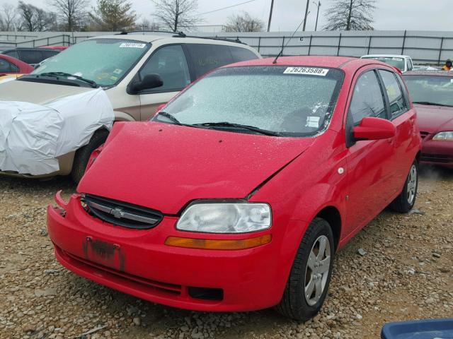 KL1TD66618B149864 - 2008 CHEVROLET AVEO BASE Kırmızı fotoğraf 2