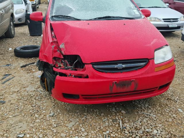 KL1TD66618B149864 - 2008 CHEVROLET AVEO BASE Kırmızı fotoğraf 7