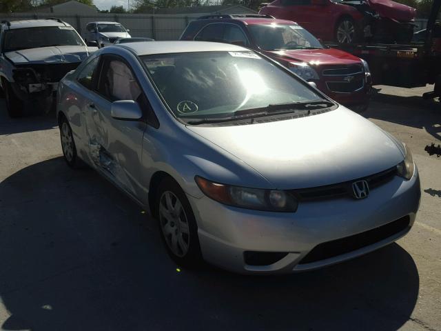 2HGFG12687H548994 - 2007 HONDA CIVIC LX SILVER photo 1