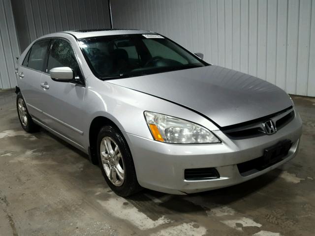 1HGCM56777A011098 - 2007 HONDA ACCORD EX SILVER photo 1