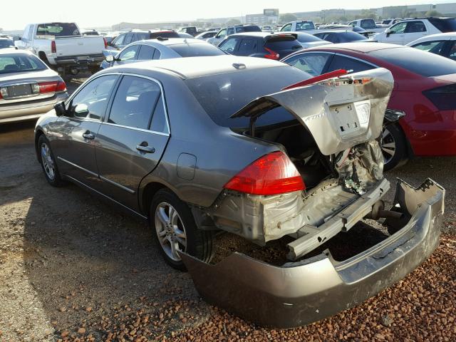 1HGCM56816A085365 - 2006 HONDA ACCORD EX CHARCOAL photo 3