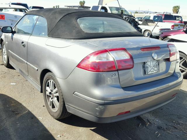 YS3FB79N556007356 - 2005 SAAB 9-3 LINEAR GRAY photo 3