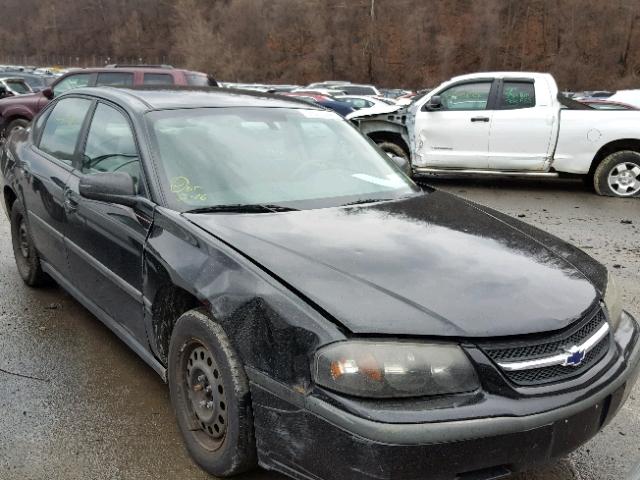 2G1WF52E059118621 - 2005 CHEVROLET IMPALA BLACK photo 1