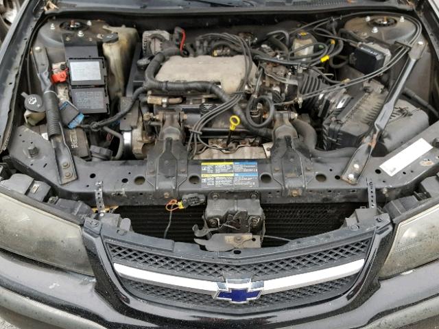 2G1WF52E059118621 - 2005 CHEVROLET IMPALA BLACK photo 7