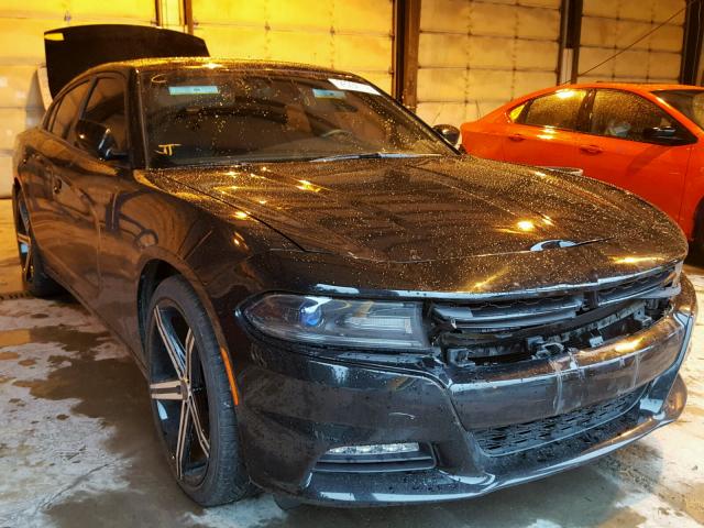 2C3CDXHG7GH149947 - 2016 DODGE CHARGER SX BLACK photo 1