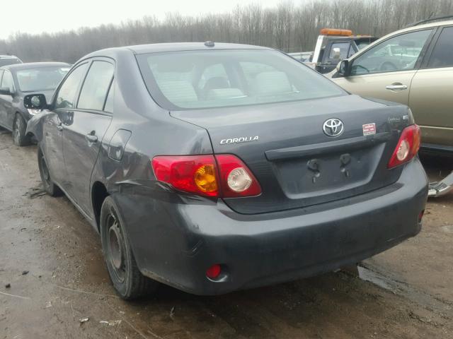 2T1BU40E79C166857 - 2009 TOYOTA COROLLA BA CHARCOAL photo 3