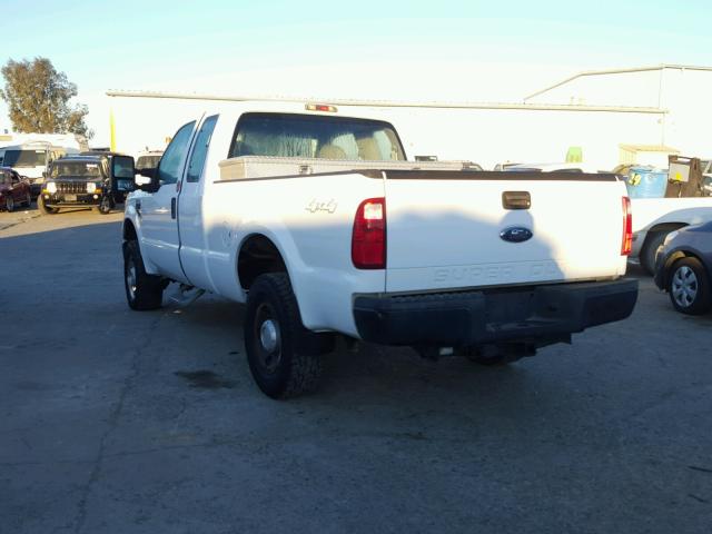 1FTSX21548EB63047 - 2008 FORD F250 SUPER WHITE photo 3