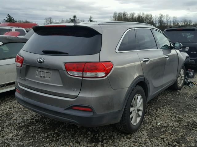 5XYPGDA59GG059239 - 2016 KIA SORENTO LX GRAY photo 4