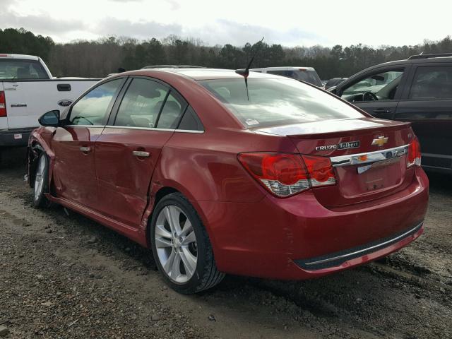 1G1PG5SB5E7431026 - 2014 CHEVROLET CRUZE LTZ RED photo 3