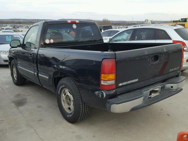 1GCEC14T81Z304228 - 2001 CHEVROLET SILVERADO BLACK photo 3