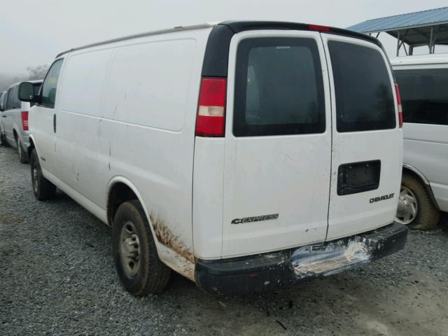 1GCHG35V751121405 - 2005 CHEVROLET EXPRESS G3 WHITE photo 3