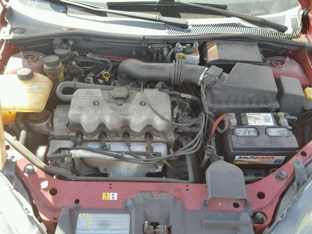 1FAFP33PX4W200392 - 2004 FORD FOCUS LX RED photo 7