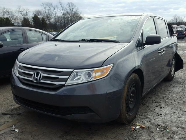 5FNRL5H22CB056464 - 2012 HONDA ODYSSEY LX GRAY photo 2