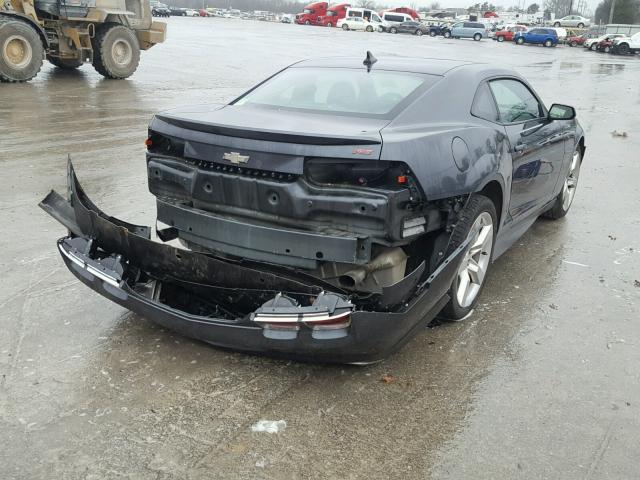 2G1FC1EV2A9150249 - 2010 CHEVROLET CAMARO LT GRAY photo 4