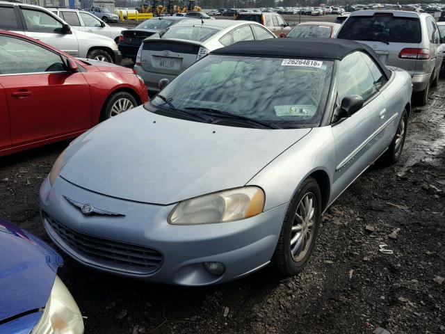 1C3EL65U21N725720 - 2001 CHRYSLER SEBRING LI BLUE photo 2