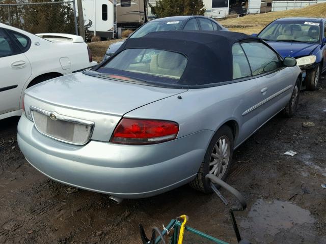 1C3EL65U21N725720 - 2001 CHRYSLER SEBRING LI BLUE photo 4