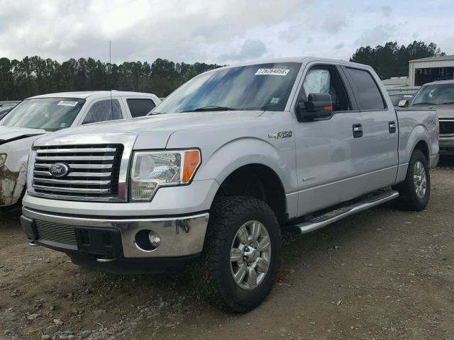 1FTFW1ET7CKD92274 - 2012 FORD F150 SUPER SILVER photo 2