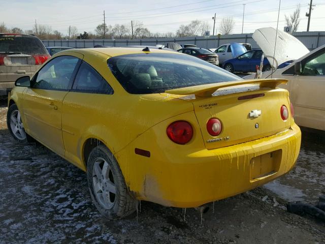 1G1AL14F457623516 - 2005 CHEVROLET COBALT LS YELLOW photo 3