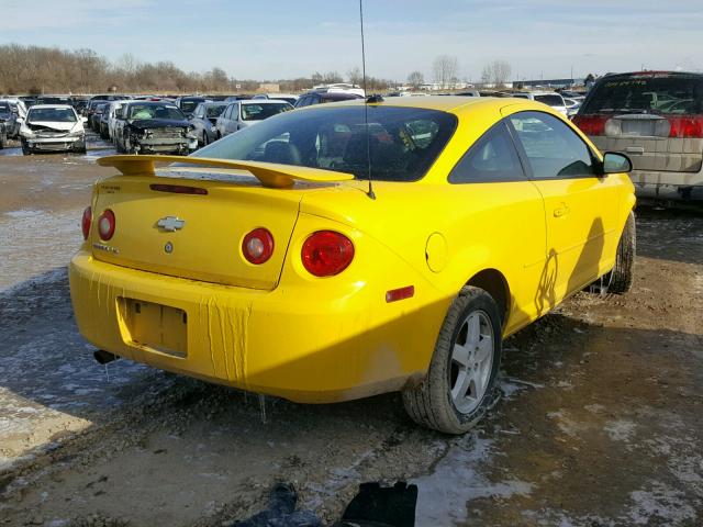 1G1AL14F457623516 - 2005 CHEVROLET COBALT LS YELLOW photo 4