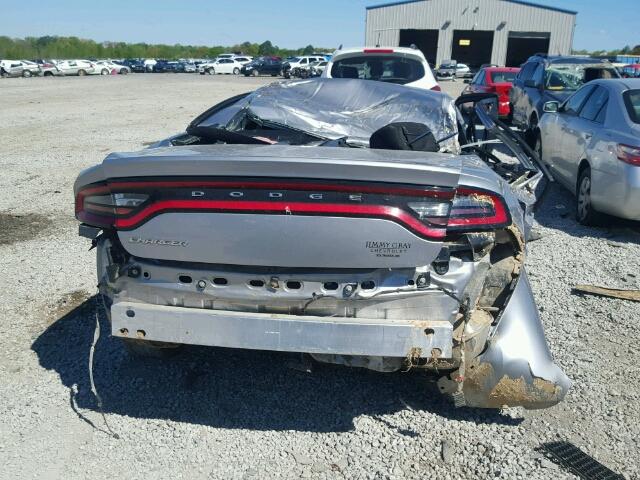 2C3CDXBGXFH752334 - 2015 DODGE CHARGER GRAY photo 9