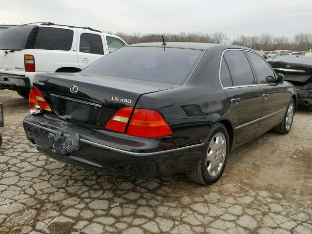 JTHBN30F910046541 - 2001 LEXUS LS 430 BLACK photo 4